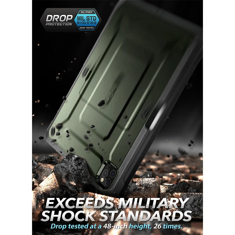 SUPCASE For iPad Pro 11 Pro Full-Body Rugged Kickstand Protective Case with Built-in Screen Protector