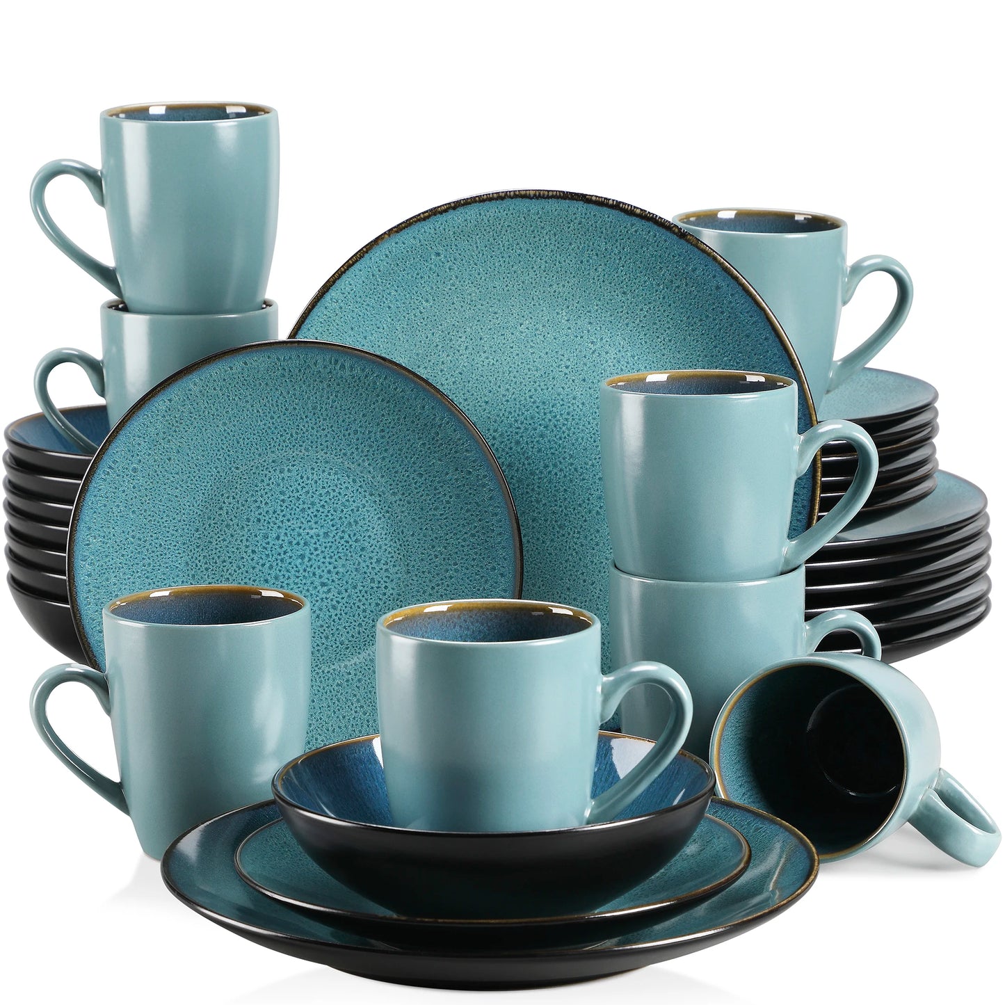 VANCASSO BUBBLE 16/32/48-Piece Tableware Set Vintage Ceramic