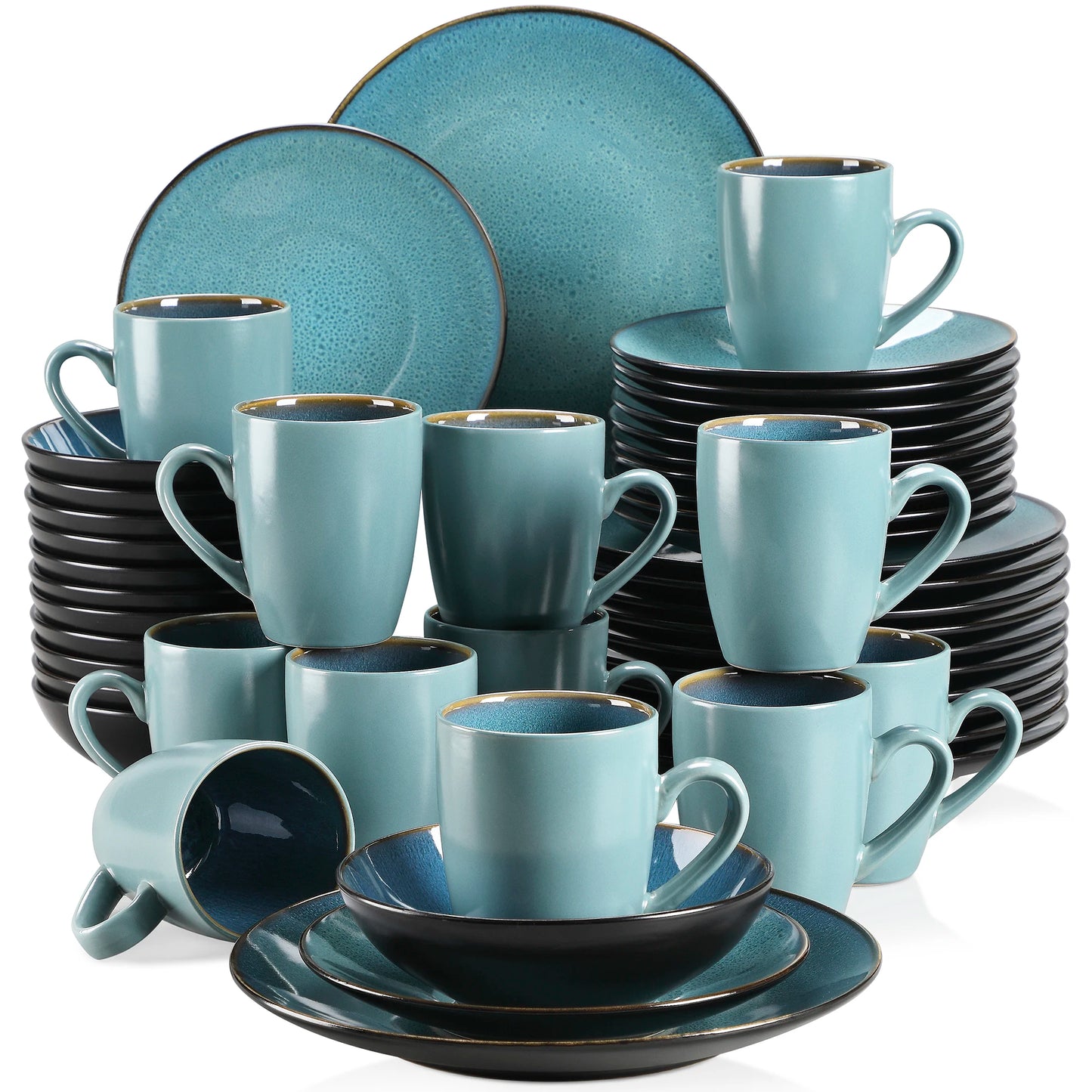 VANCASSO BUBBLE 16/32/48-Piece Tableware Set Vintage Ceramic