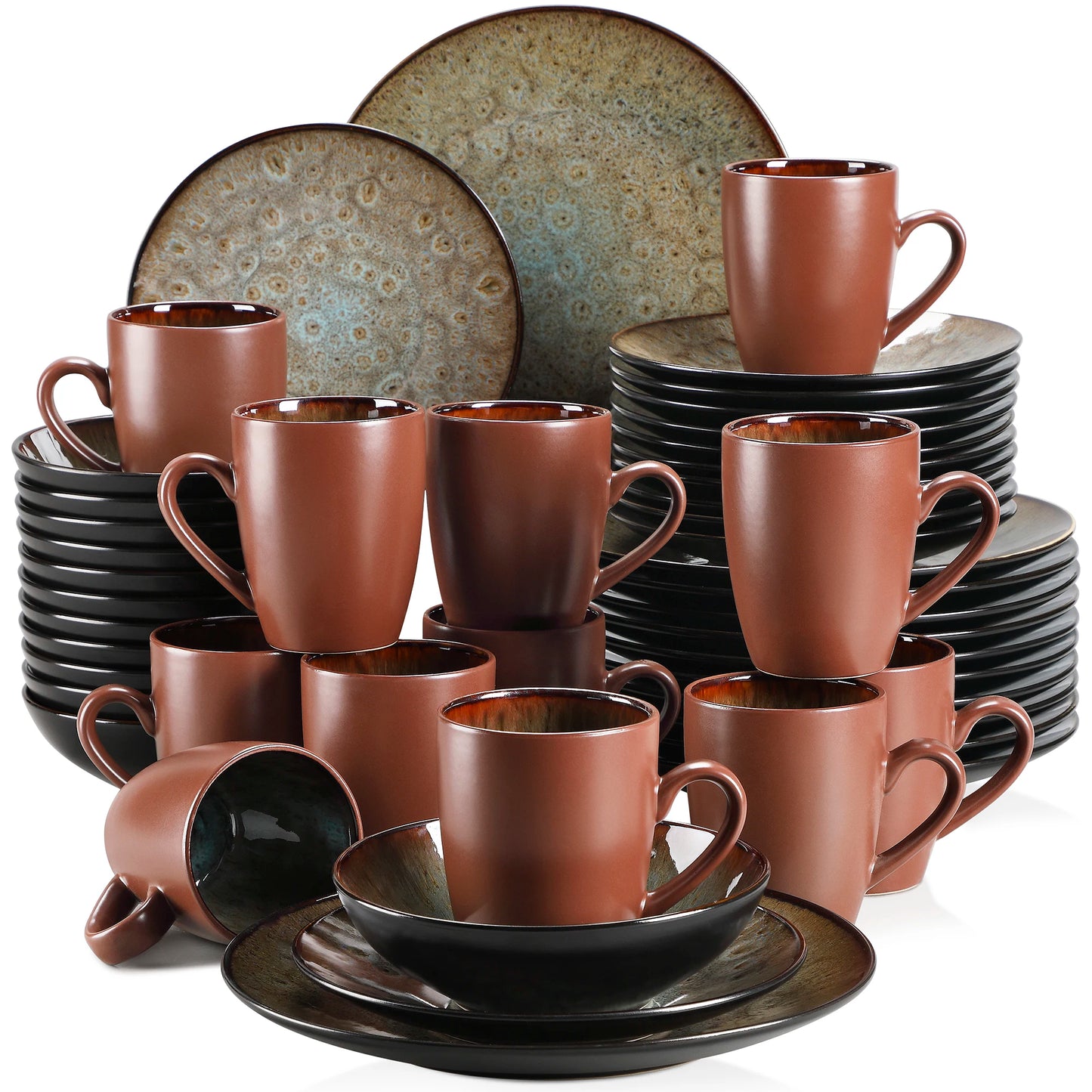 VANCASSO BUBBLE 16/32/48-Piece Tableware Set Vintage Ceramic