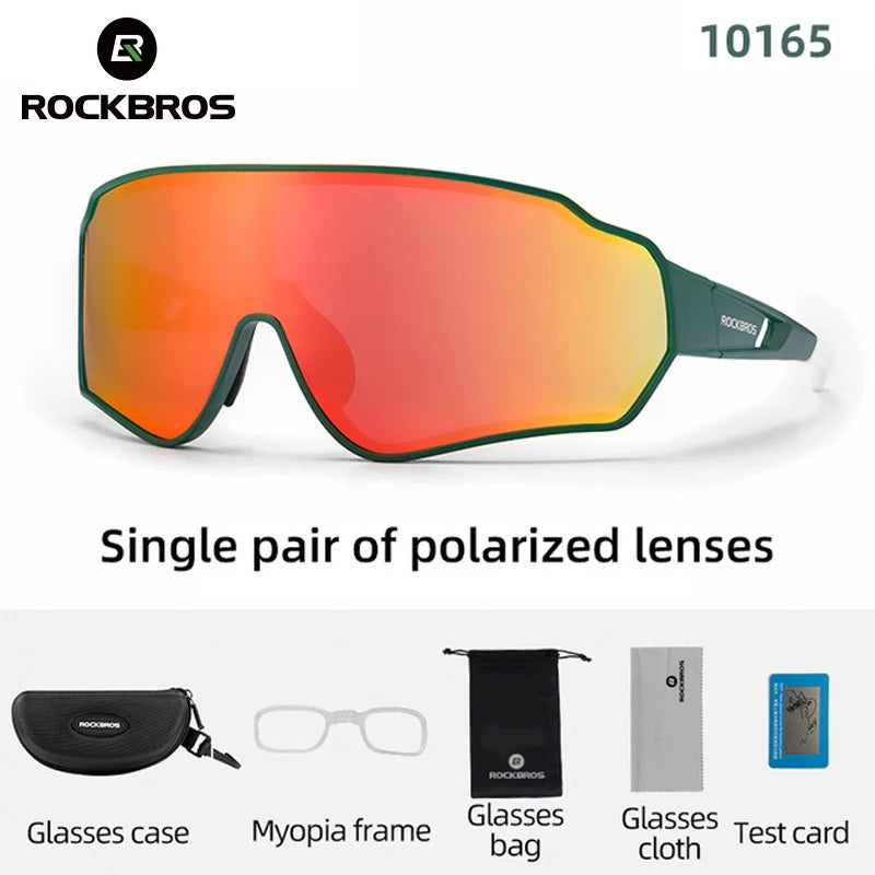 ROCKBROS Polarized Cycling Glasses UV400 Outdoor Sport Sunglasses Me/ Women Cycling Sunglasses