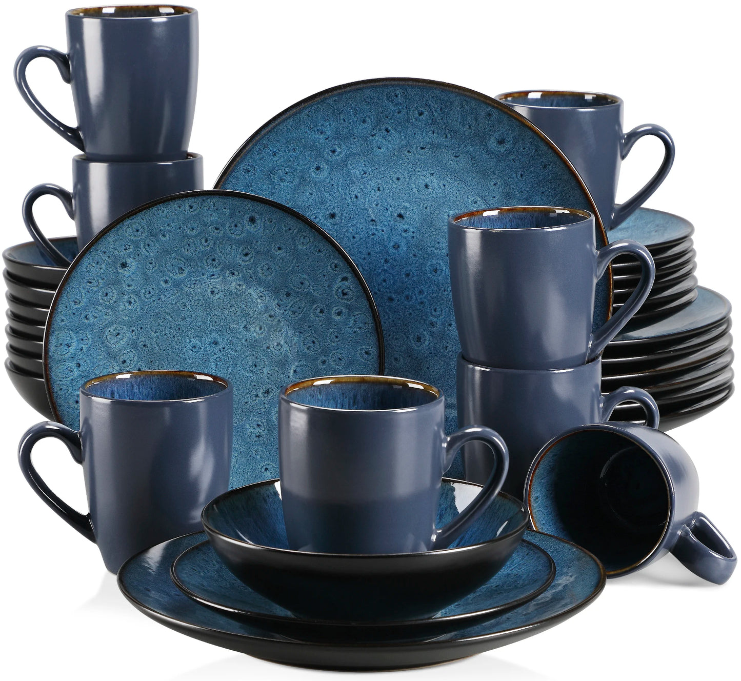 VANCASSO BUBBLE 16/32/48-Piece Tableware Set Vintage Ceramic