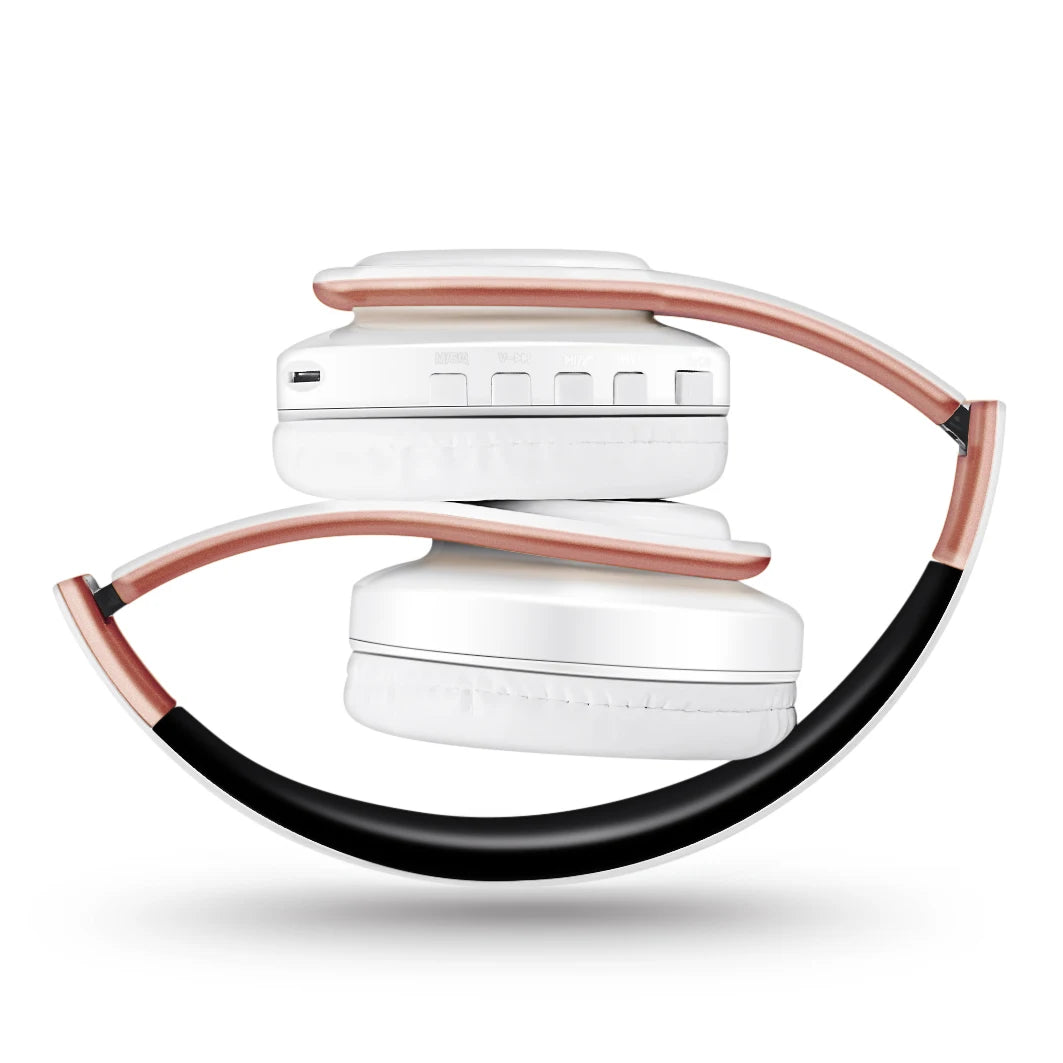 Wireless Bluetooth Headphones Stereo Headset, Overhead Earphone with Mic