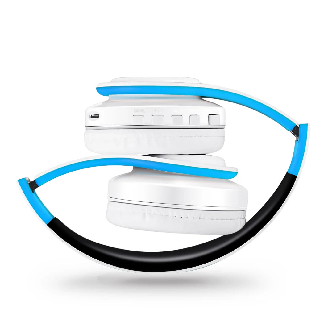 Wireless Bluetooth Headphones Stereo Headset, Overhead Earphone with Mic
