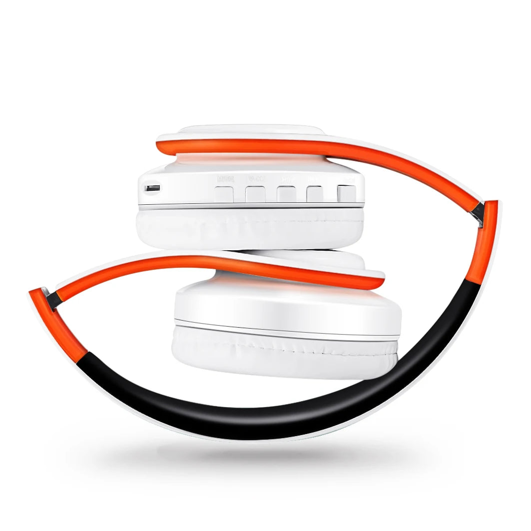 Wireless Bluetooth Headphones Stereo Headset, Overhead Earphone with Mic
