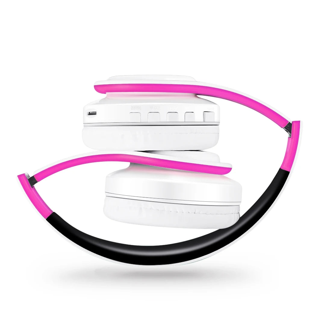 Wireless Bluetooth Headphones Stereo Headset, Overhead Earphone with Mic