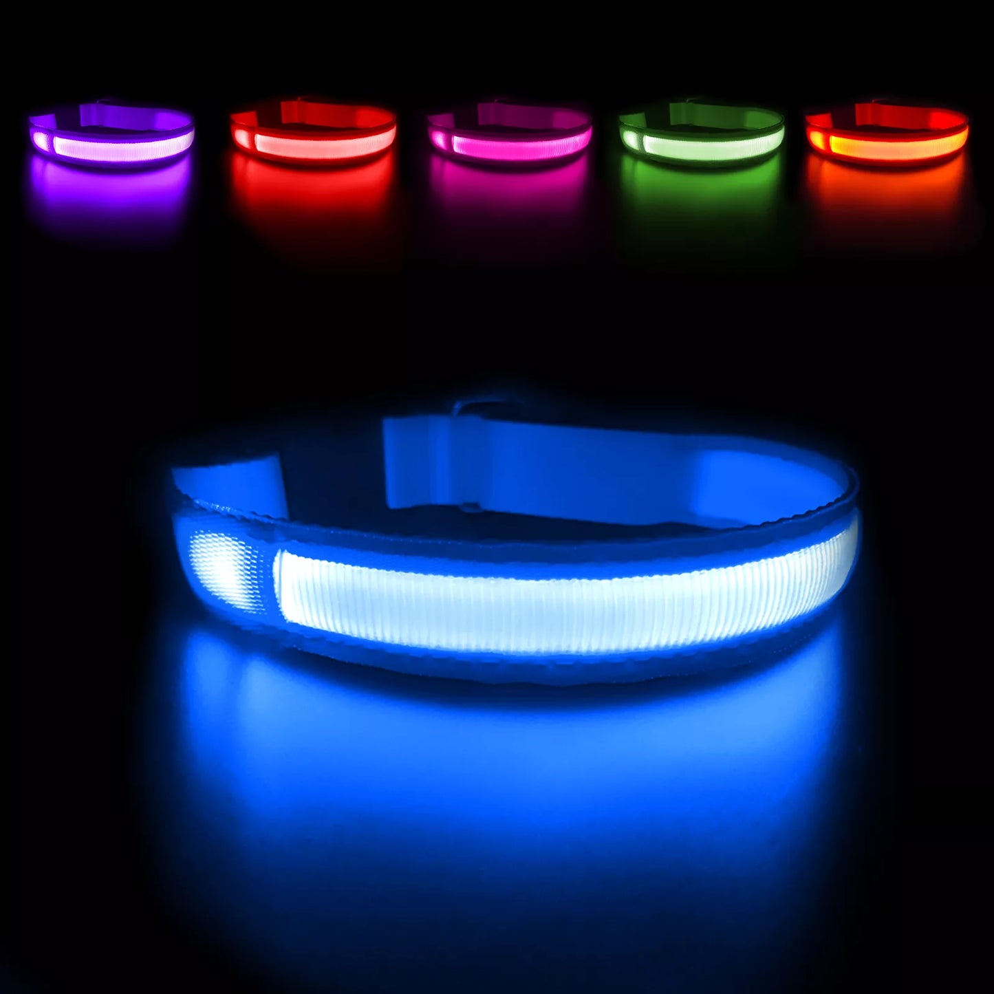 Luminous Dog Collar, Water poof