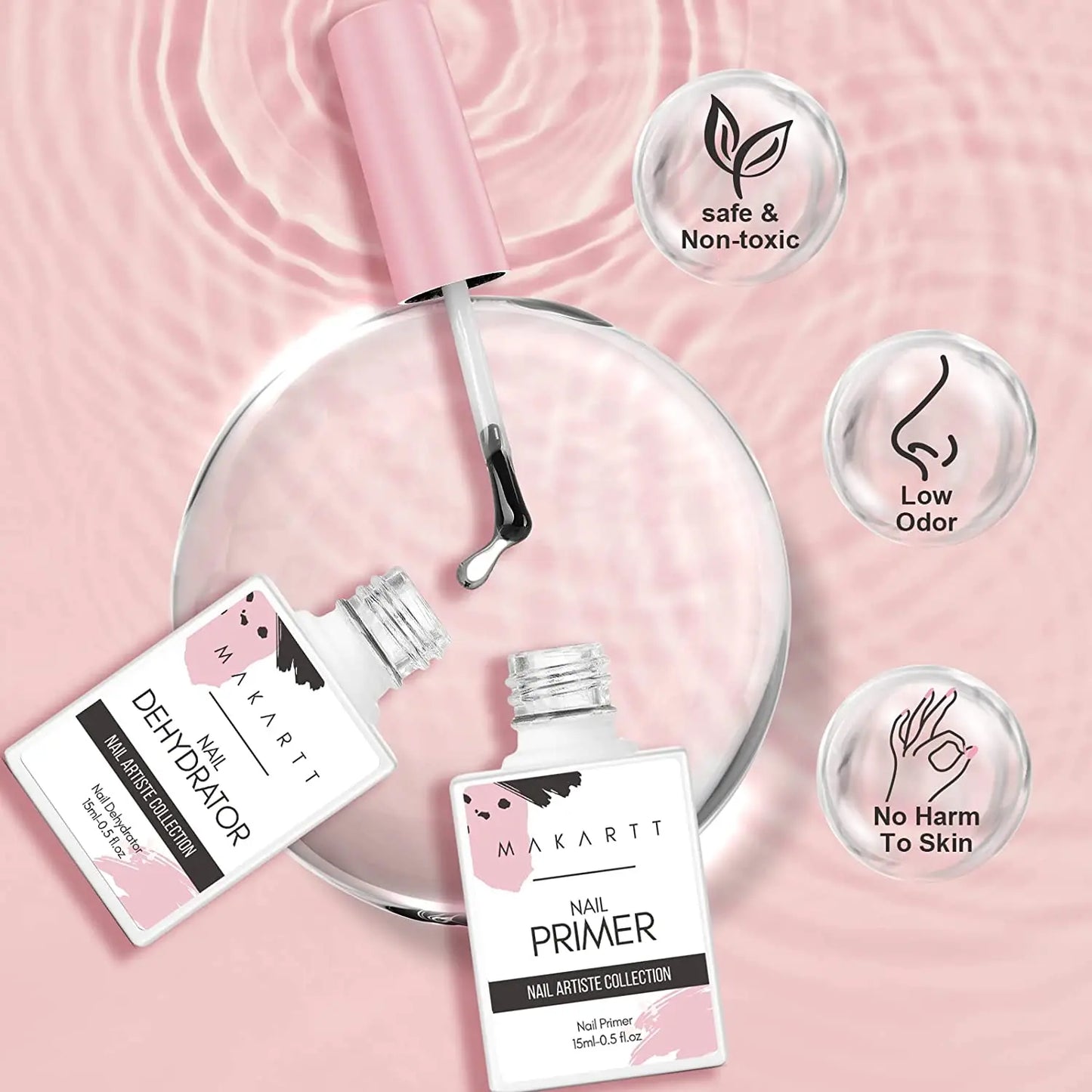 Makartt Nail Dehydrator and Nail Primer Bonder for Nail Prepping, Superior Bonding Primer for Gel Nail Polish