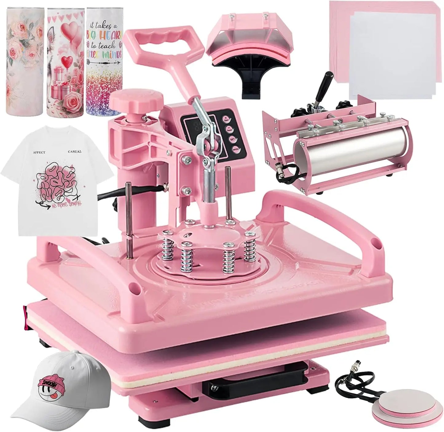 Tumbler Mug Heat Press Machine 11oz-30oz Cup Sublimation Straight Heat Press Transfer Printing for 11-16oz Coffee/Ceramic Mugs