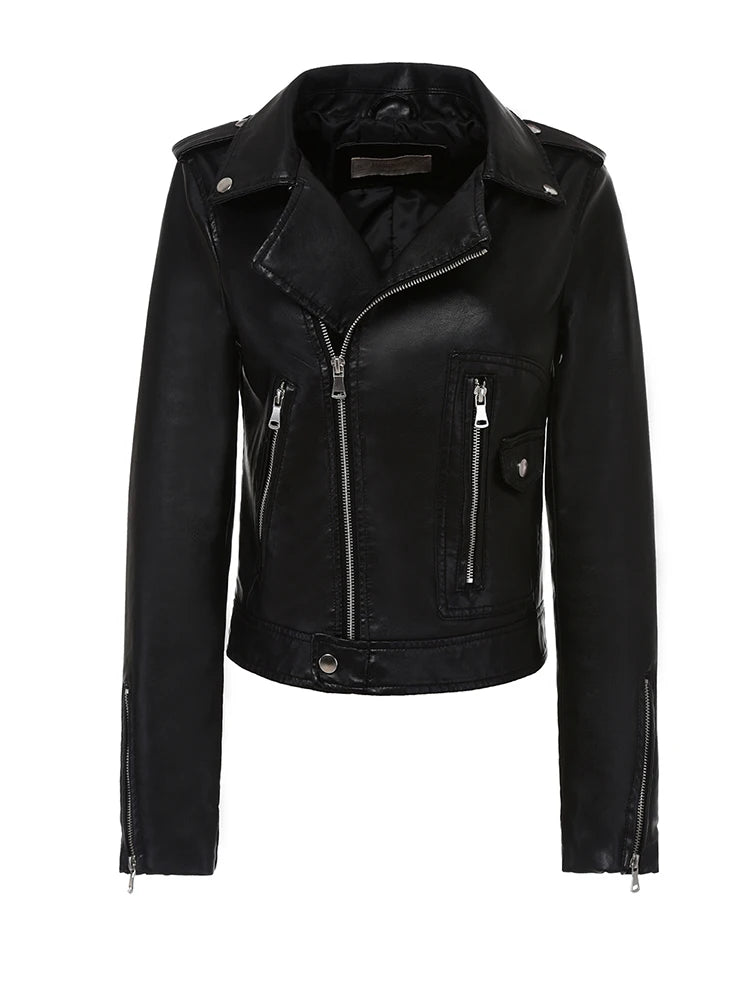 Women Faux Leathers Jacket