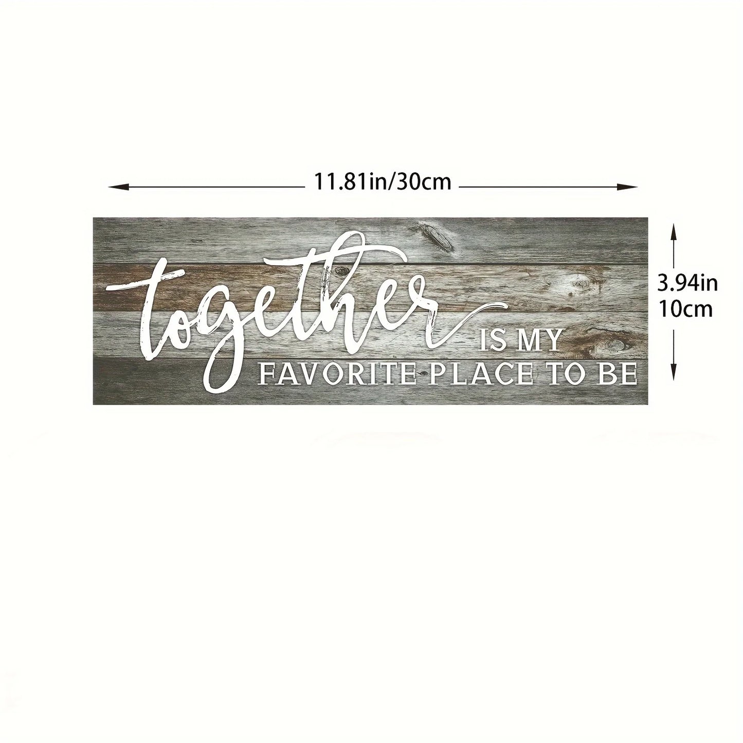 Wood Hanging Photo Holder Sign Family Together Is My Favorite Place Picture Frame