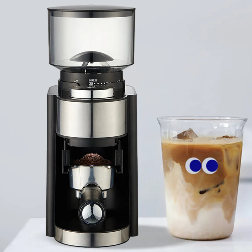 100W Electric Portable Coffee Maker, Bean Grinder Capsule Espresso Machine