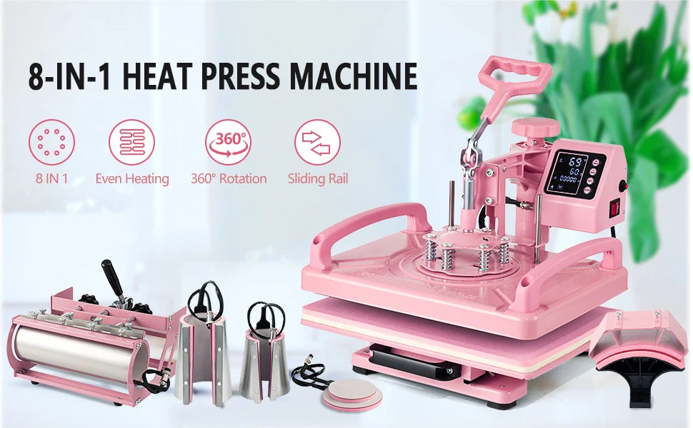 Tumbler Mug Heat Press Machine 11oz-30oz Cup Sublimation Straight Heat Press Transfer Printing for 11-16oz Coffee/Ceramic Mugs