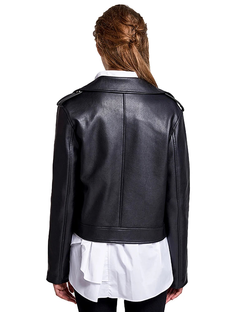Women Faux Leathers Jacket