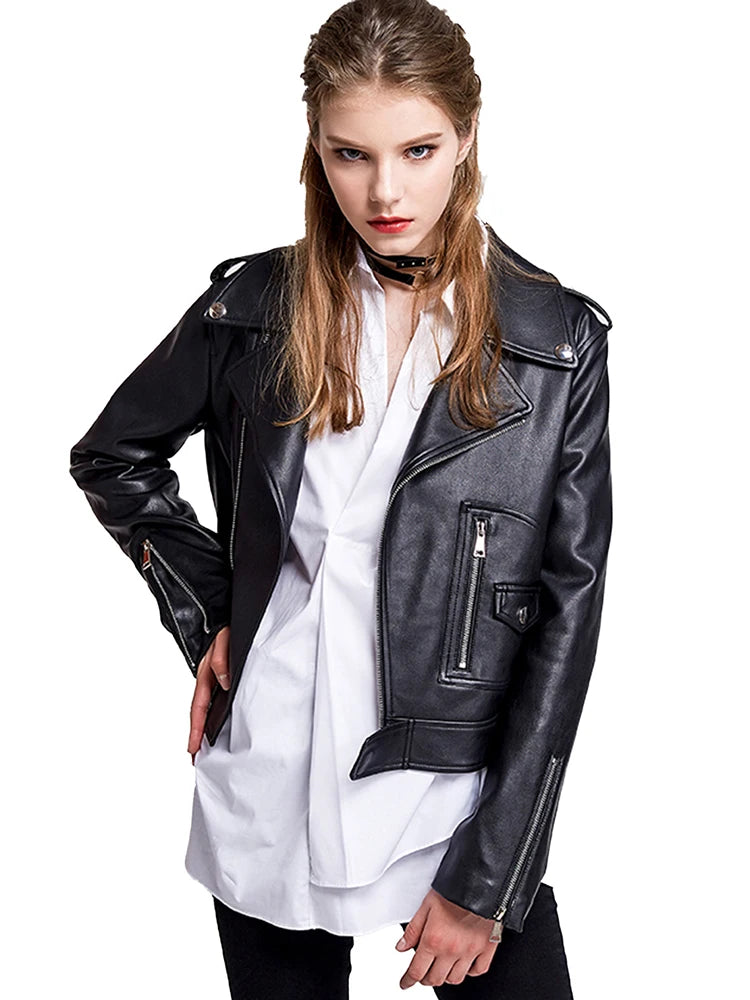 Women Faux Leathers Jacket