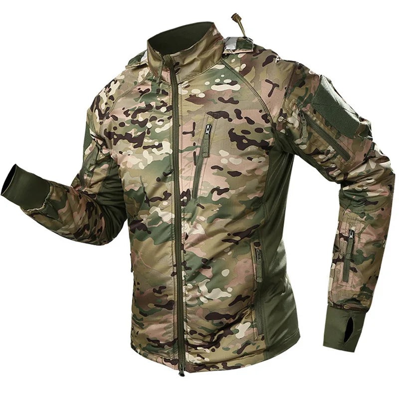 Men's Waterproof Tactical Hooded Jacket