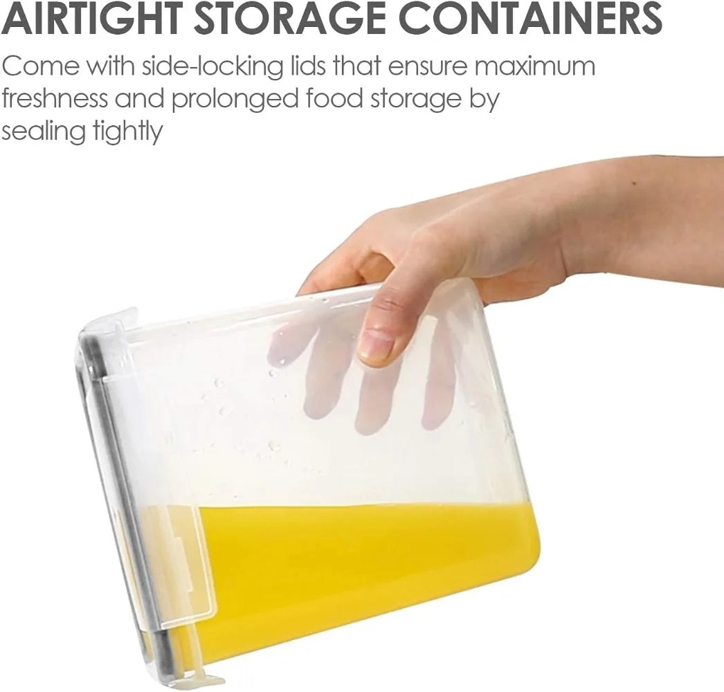 Airtight Food Storage Containers with Lids, 24 pcs Plastic Kitchen and Pantry Organization Canisters