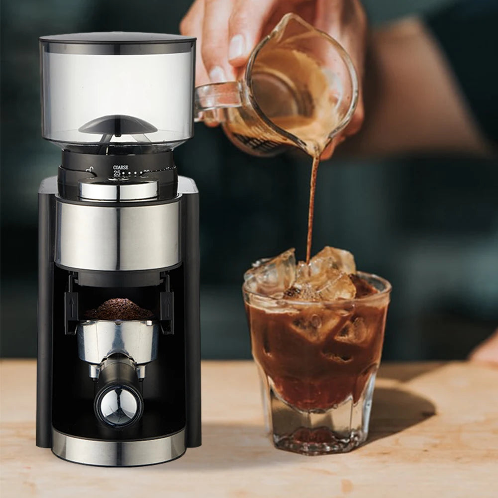 100W Electric Portable Coffee Maker, Bean Grinder Capsule Espresso Machine