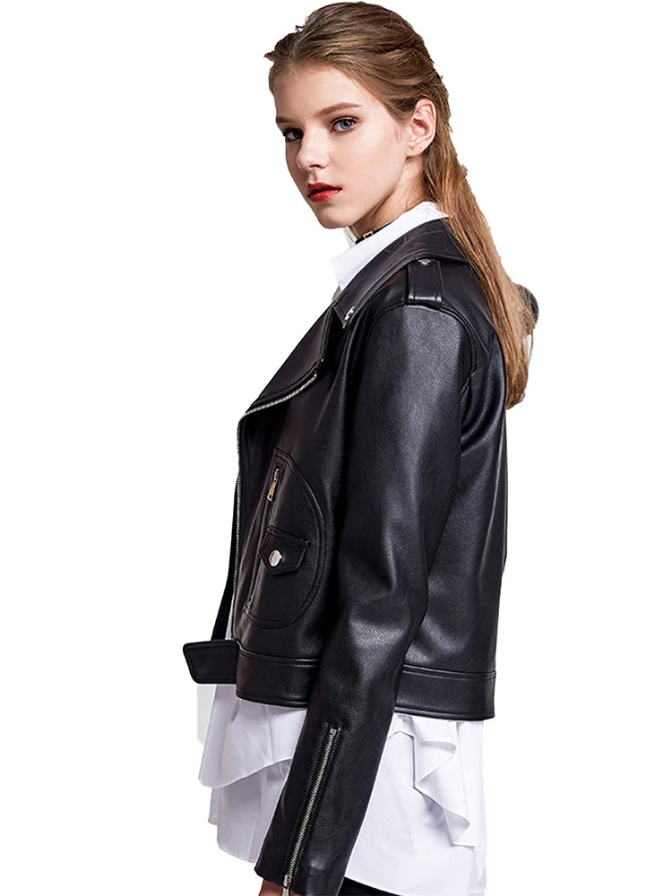 Women Faux Leathers Jacket