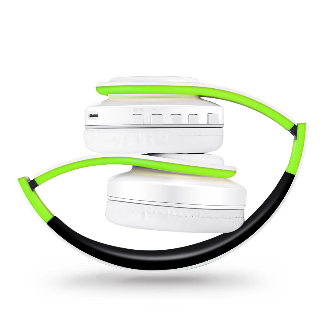 Wireless Bluetooth Headphones Stereo Headset, Overhead Earphone with Mic
