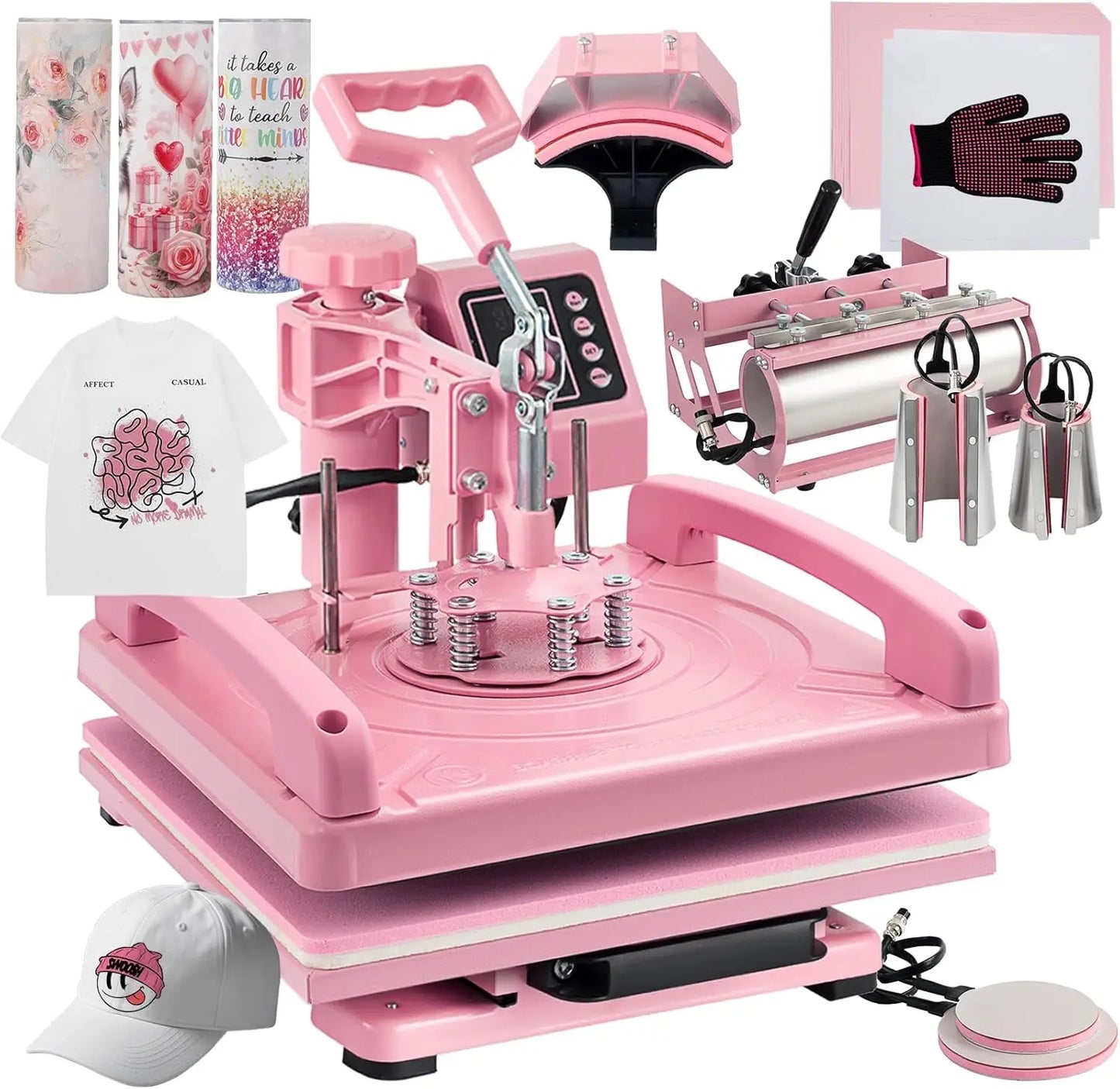 Tumbler Mug Heat Press Machine 11oz-30oz Cup Sublimation Straight Heat Press Transfer Printing for 11-16oz Coffee/Ceramic Mugs