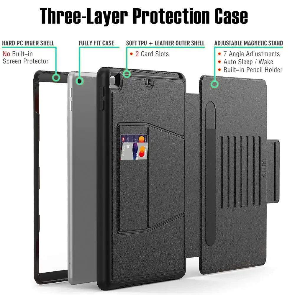 iPad Pro 11 Case With Pencil Holder For iPad 10.2 For 2017 2018 iPad 9.7 5th 6th Gen Cover Mini 4 5 Air 2 Magnetic 7 Stand