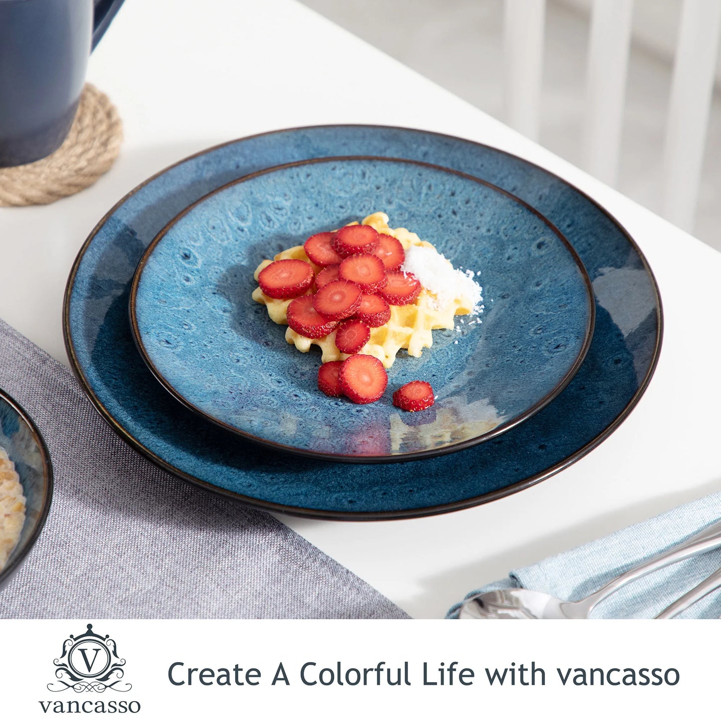 VANCASSO BUBBLE 16/32/48-Piece Tableware Set Vintage Ceramic