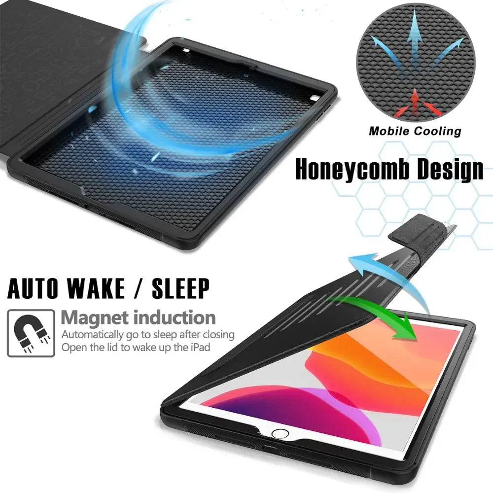 iPad Pro 11 Case With Pencil Holder For iPad 10.2 For 2017 2018 iPad 9.7 5th 6th Gen Cover Mini 4 5 Air 2 Magnetic 7 Stand