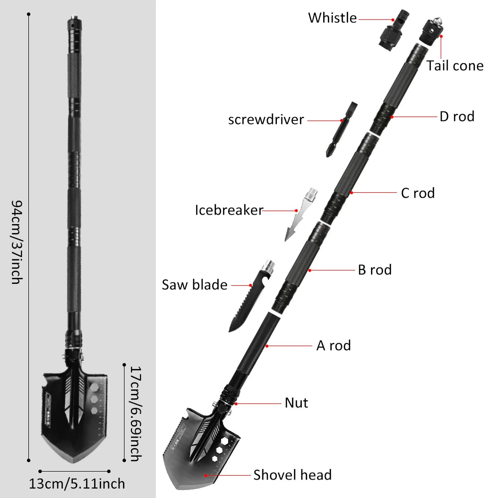 Multifunction Camping Survival Folding Shovels
