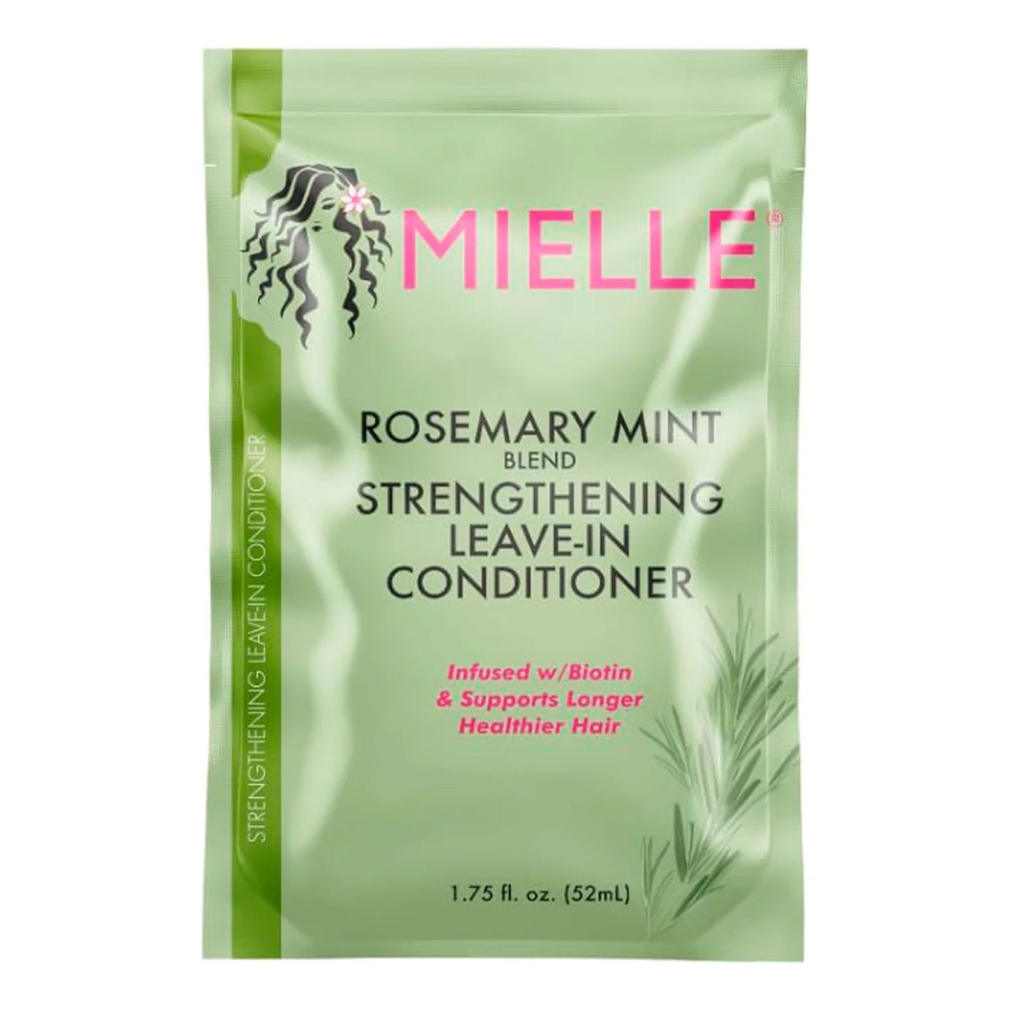 3Pack Deal Mielle Rosemary Mint Strengthening Leave In Conditioner 1.75oz - Strengthens Hair, Deep Hydration, Natural Shine