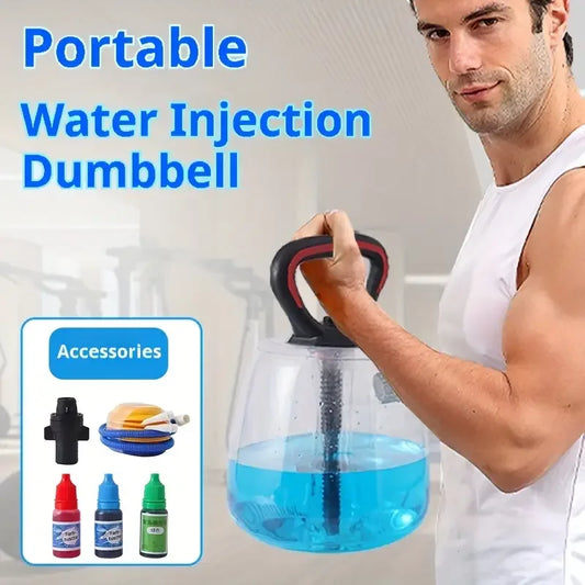 1pc Hydro Kettlebell Dumbbell Set for Home Fitness - Adjustable Water Injection Strength Training Equipment,