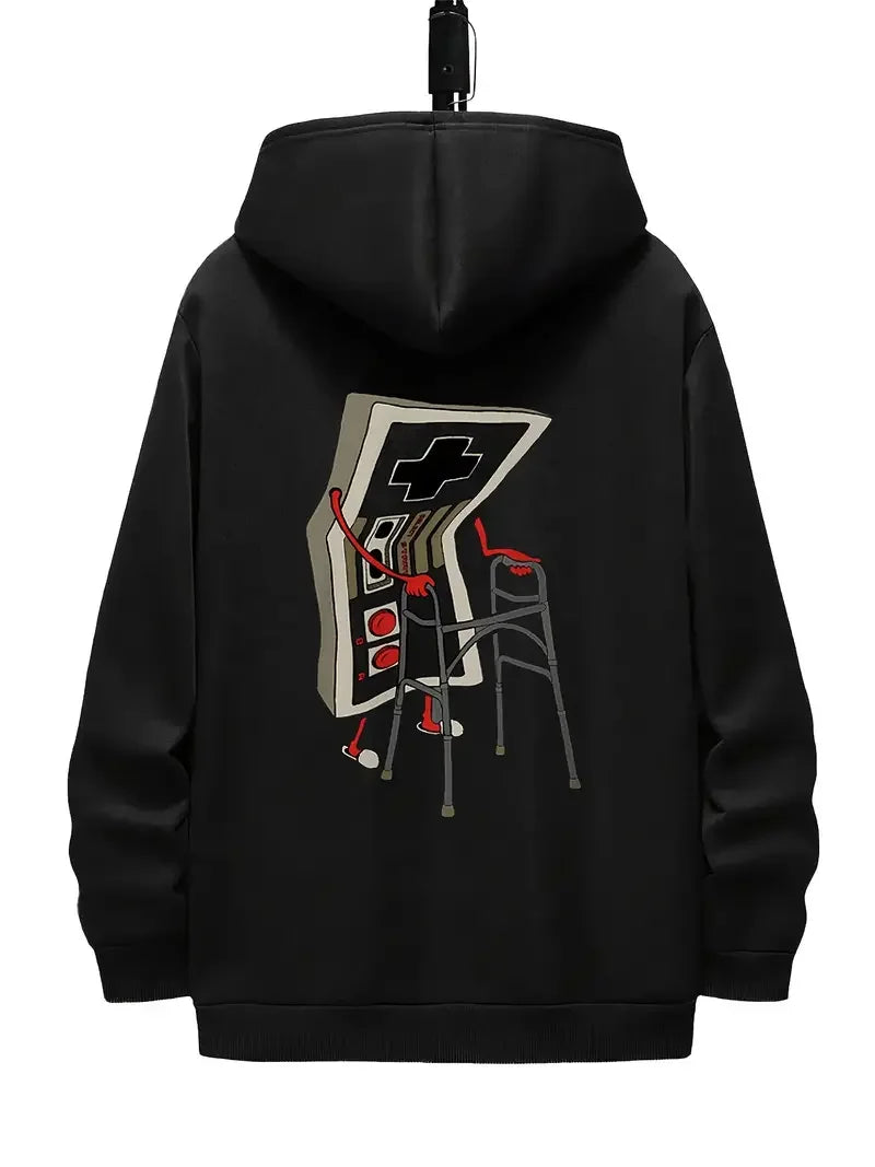 Creative printed men's breathable hoodies