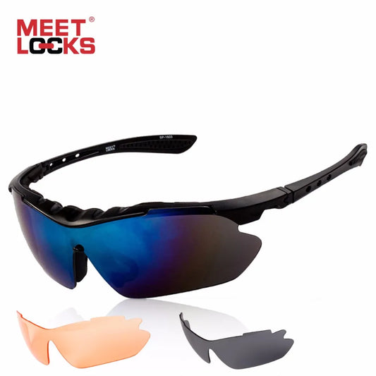 Sports Sunglasses With Anti-Fog Lens With 3 Colors UV 400 Lenses