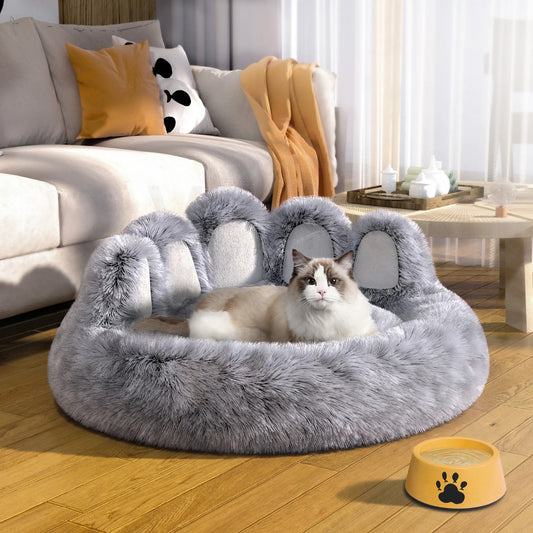 Super Fluffy Pet Bed, Washable Long Plush Outdoor Bed