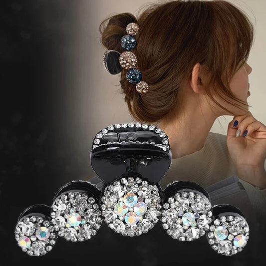 Big Rhinestone Hair Claws Crab Hairpins