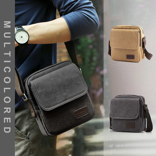 Crossbody Bag for Men, Zipper Messenger Bag