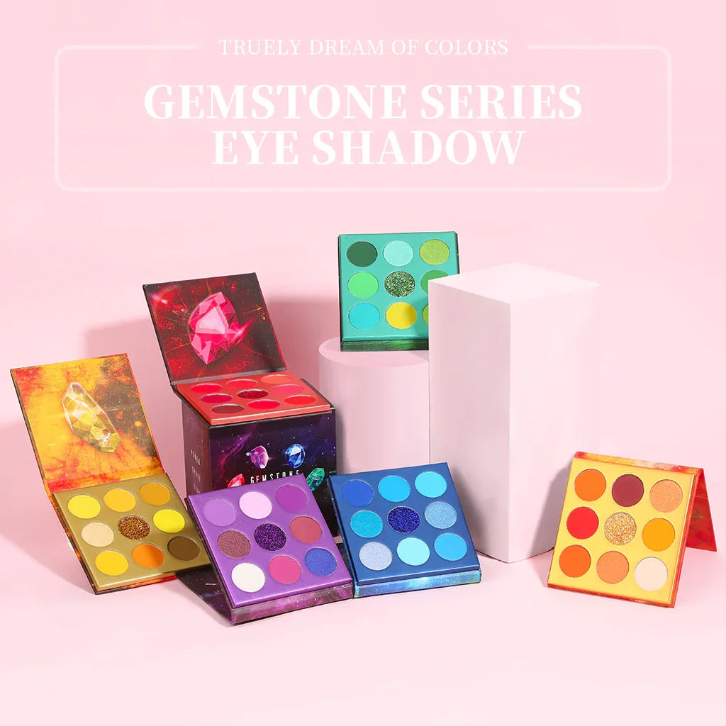 Gemstone Eye Shadow Pallet, 54 Colors Glitter Professional Eye Makeup Palette Pigment Long-lasting Eyeshadow Cosmetic