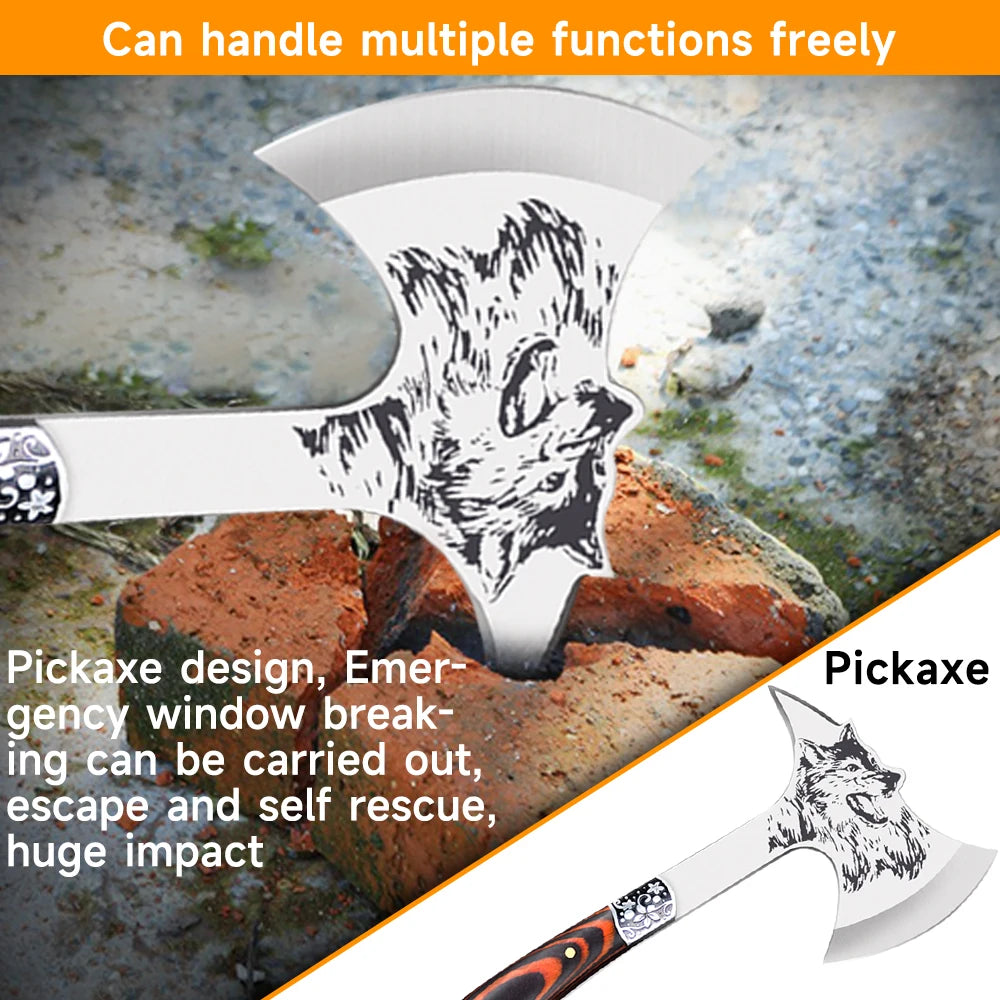 Multi-purpose Axe Sharp Survival Hatchet Defensive Tool