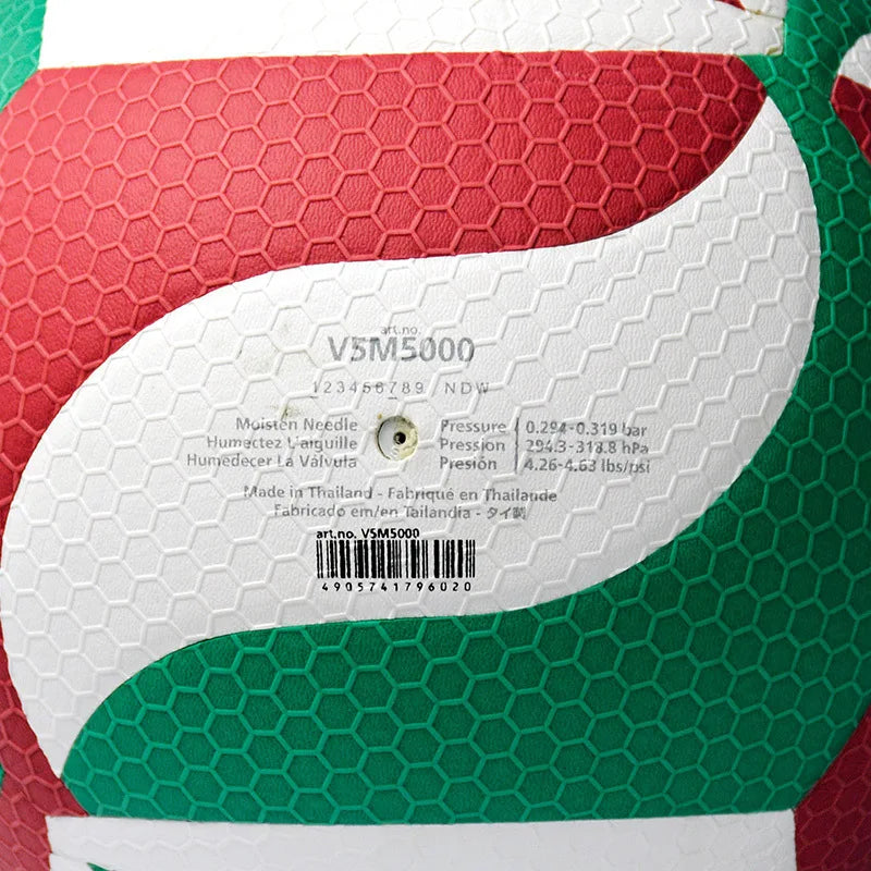 Original Molten Volleyball Standard Size 5 PU Ball for Students Adult and Teenager Competition Training Outdoor Indoor