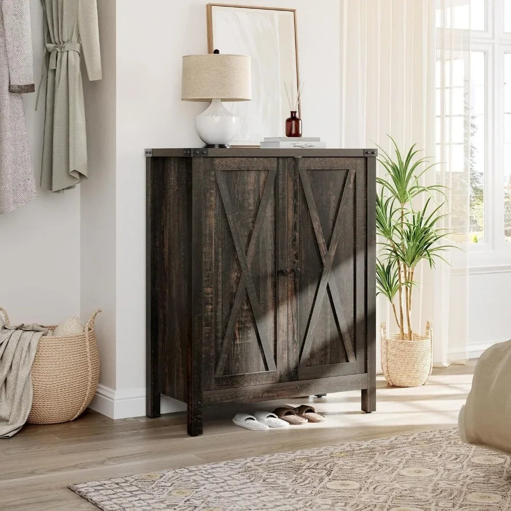 Farmhouse Style 5-Tier Shoe Storage Cabinet