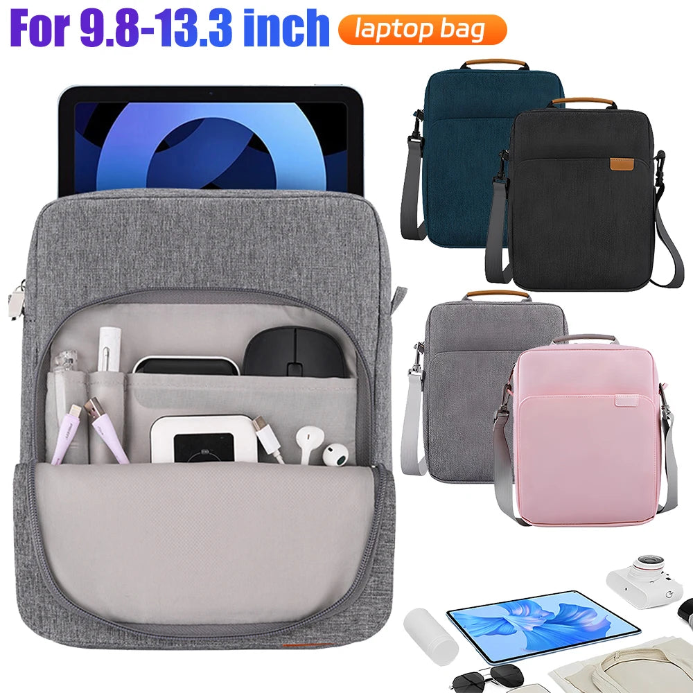 Bag For-ipad 11 Inch 12.9in 9th 10th Generation Pro For Samsung Galaxy S6 Lite Tablet Case handbag 12.9 inch Shoulder Sleeve Bag