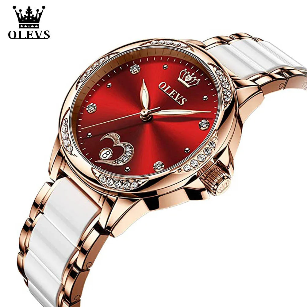 Watch for Women Stainless Steel Ceramic Watchband