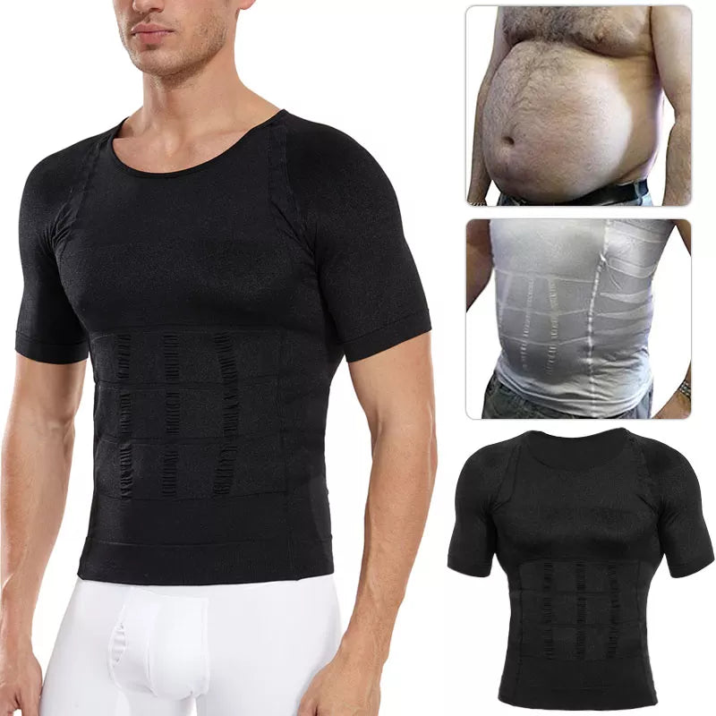 Men Slimming Body Shaper Compression Shirt