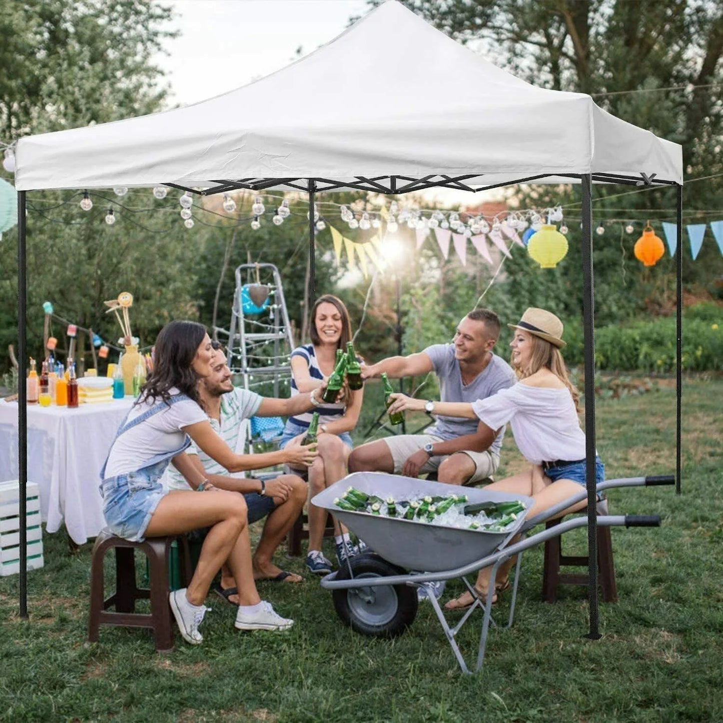 10x10 Outdoor Pop Up Canopy Portable Waterproof Tent Shade