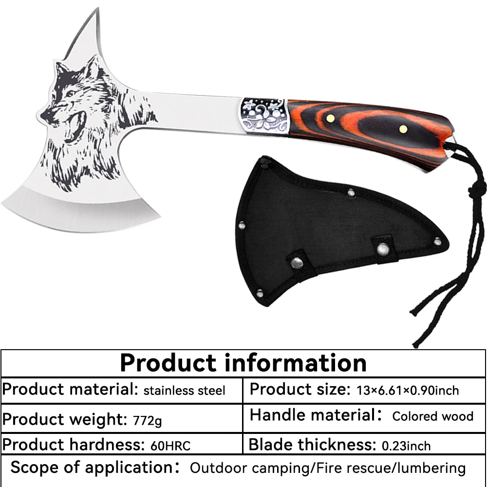 Multi-purpose Axe Sharp Survival Hatchet Defensive Tool