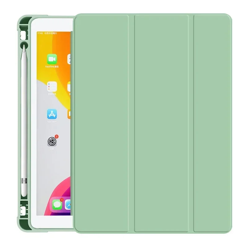 For iPad 10.2 9/8/7/6/ 10th Generation case Pro 11 2021 2018 9.7 10 5 Smart Cover with Pencil Holder Mini 4 2020 Air 5 10.9 2022