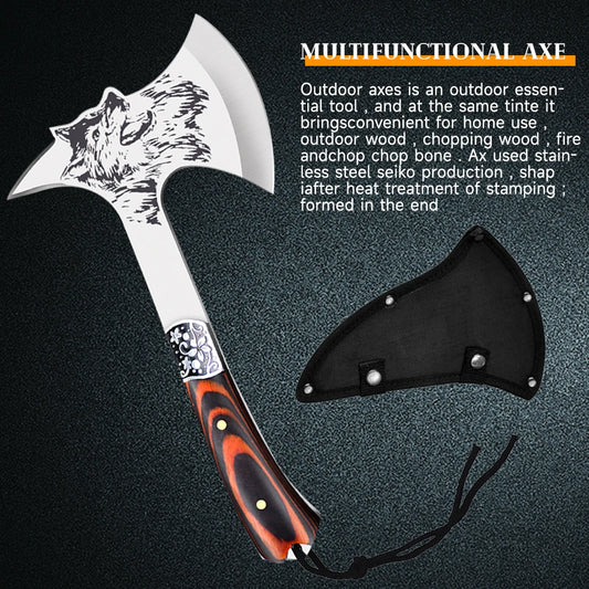 Multi-purpose Axe Sharp Survival Hatchet Defensive Tool