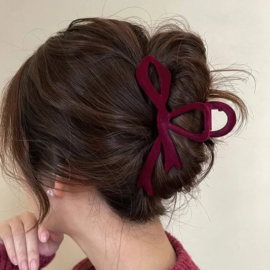 Velvet Bow Hair Clips, French Elegant Hairpin Hair Accessories