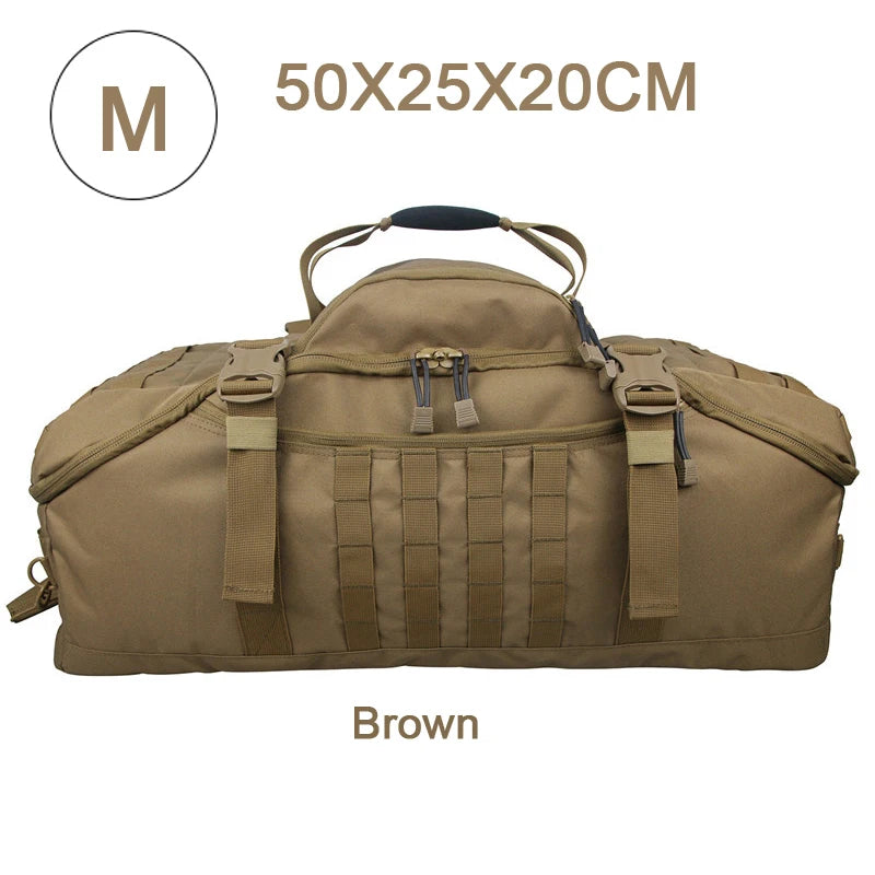 Outdoor Mountaineering Bag Molle Tactical Backpack Large Duffel Bag Hiking Camping Travel Bags