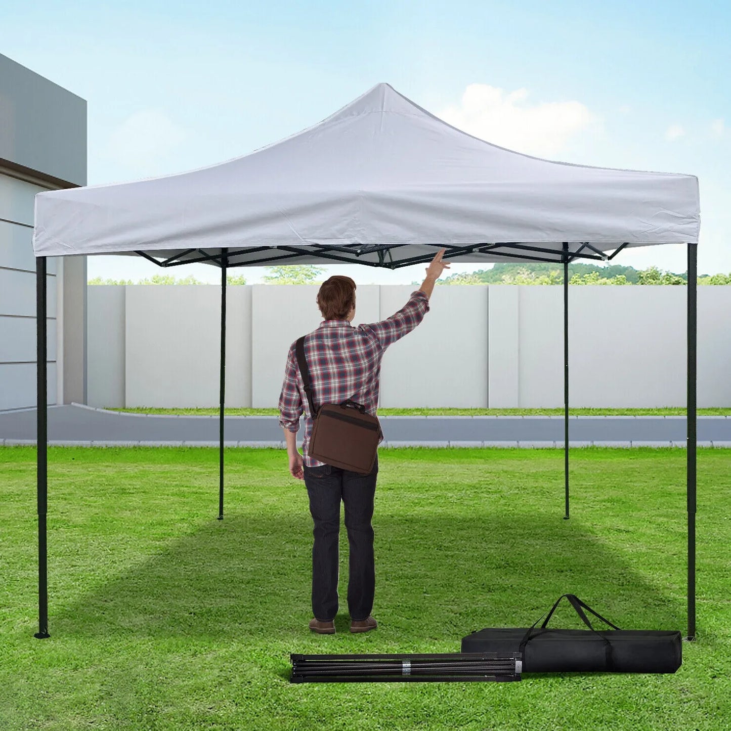 10x10 Outdoor Pop Up Canopy Portable Waterproof Tent Shade